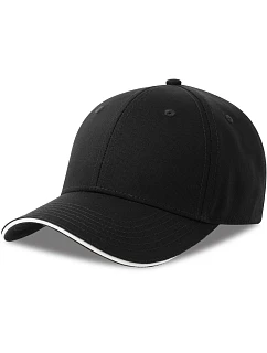 Atlantis Headwear Sport Sandwich-S 6-panelová sendvičová čiapka 33.0275 čierna