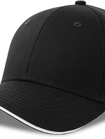 Atlantis Headwear Sport Sandwich-S 6-panelová sendvičová čiapka 33.0275 čierna
