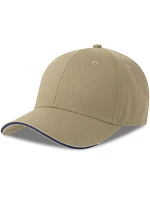 Atlantis Headwear Sport Sandwich-S 6-panelová sendvičová čiapka 33.0275 khaki/navy Atlantis Headwear Sport Sandwich-S 6-panelová sendvičová čiapka 33.0275 khaki/navy