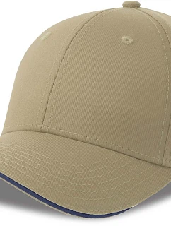 Atlantis Headwear Sport Sandwich-S 6-panelová sendvičová čiapka 33.0275 khaki/navy