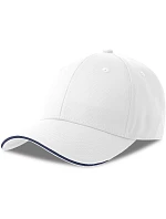 Atlantis Headwear Sport Sandwich-S 6-panelová sendvičová čiapka 33.0275 biela/námornícka modrá