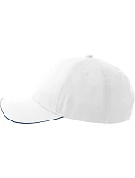 Atlantis Headwear Sport Sandwich-S 6-panelová sendvičová čiapka 33.0275 biela/námornícka modrá