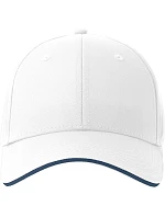 Atlantis Headwear Sport Sandwich-S 6-panelová sendvičová čiapka 33.0275 biela/námornícka modrá