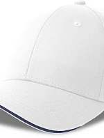 Atlantis Headwear Sport Sandwich-S 6-panelová sendvičová čiapka 33.0275 biela/námornícka modrá