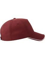 Atlantis Headwear Recy Five Piping – 5-panelová sendvičová čiapka s výstužou 33.0282 bordová/biela Atlantis Headwear Recy Five Piping – 5-panelová sendvičová čiapka s výstužou 33.0282 bordová/biela