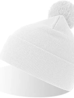 Atlantis Headwear Wind-S Pompom Pletená čiapka s bambulou 33.0294 biela