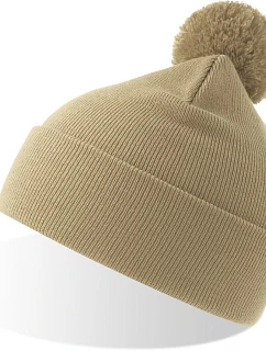 Atlantis Headwear Wind-S Pompom Pletená čiapka s bambulou 33.0294 béžová