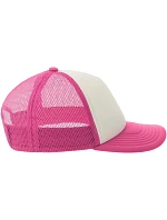 Atlantis Headwear Kid Rapper-S 5-panelová truckerová čiapka 33.0295 biela/fuchsiová fluo Atlantis Headwear Kid Rapper-S 5-panelová truckerová čiapka 33.0295 biela/fuchsiová fluo