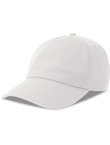 Atlantis Headwear Dad Hat-S Five – 5-panelová bejzbalová čiapka 33.0297 biela