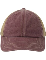 Atlantis Headwear Teon 6-panelová čiapka Vintage Trucker 33.0303 bordová/khaki Atlantis Headwear Teon 6-panelová čiapka Vintage Trucker 33.0303 bordová/khaki