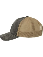 Atlantis Headwear Teon 6-panelová čiapka Vintage Trucker 33.0303 čierna/khaki Atlantis Headwear Teon 6-panelová čiapka Vintage Trucker 33.0303 čierna/khaki