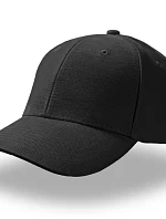 Atlantis Headwear Pilot – 6-panelová čiapka z bavlneného kepru 33.0501 čierna