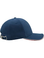 Atlantis Headwear Pilot Piping Sandwich – 6-panelová brúsená čiapka typu „sandwich“ 33.0502 royal/white