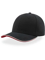 Atlantis Headwear Pilot Piping Sandwich – 6-panelová brúsená čiapka typu „sandwich“ 33.0502 námornícka modrá/biela Atlantis Headwear Pilot Piping Sandwich – 6-panelová brúsená čiapka typu „sandwich“ 33.0502 námornícka modrá/biela