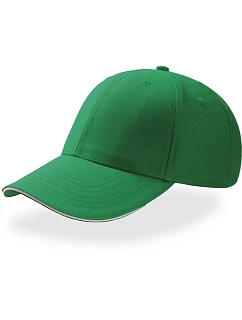 Atlantis Headwear Sport Sandwich 6 panelová baseball kšiltovka "Sport Sandwich" 33.0504 green/white