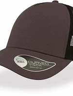 Atlantis Headwear Rapper Cotton 5-panelová truckerová čiapka „Rapper“ 33.8020 tmavošedá/čierna