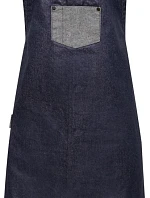 Premier PR 136 Džínsová zástera s náprsenkou „Division“ 39.0136 indigo denim