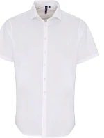 Premier PR 246 Popelínová elastická košile s kr. rukávem 39.0246 white