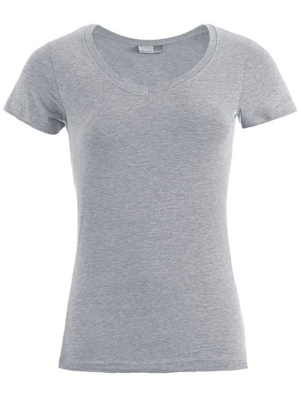 Promodoro 3086 Dámske tričko Slim Fit s výstrihom do V 40.3086 športovo šedé Promodoro 3086 Dámske tričko Slim Fit s výstrihom do V 40.3086 športovo šedé