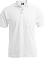 Promodoro 4100 Pánske polo s náprsným vreckom Heavy Piqué 40.4100 biele