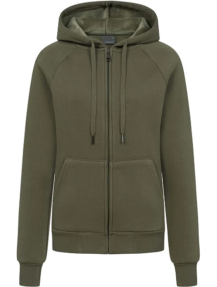 Promodoro 5505 Dámska mikina s kapucňou z hrubej bavlny 40.5505 dusty khaki