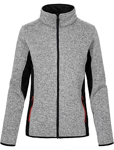 Promodoro 7705 Dámska pracovná pletená fleecová bunda 40.7705 heather grey