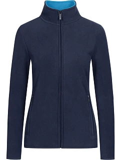 Promodoro 7965 Dámská dvojitá fleecová bunda 40.7965 navy/aqua