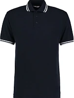 Kustom Kit KK 409 Pánske kontrastné polo tričko s piké vzorom 43.0409 tmavomodrá/biela