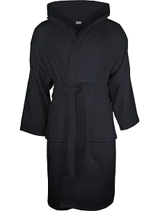 The One Towelling Velour Bathrobe Župan s kapucňou 48.1043 antracit