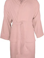 The One Towelling Velour Bathrobe Župan s kapucňou 48.1043 lososová