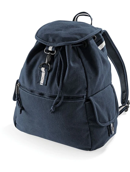 Quadra QD 612 Vintage plátený batoh 51.D612 vintage oxford navy Quadra QD 612 Vintage plátený batoh 51.D612 vintage oxford navy