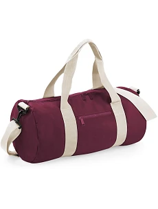 BagBase BG 140 Okrúhla športová taška 52.0140 bordová/krémová