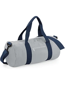 BagBase BG 140 Okrúhla športová taška 52.0140 svetlošedá/francúzska námornícka modrá