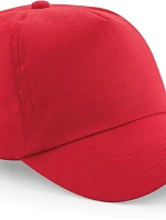 Beechfield B 10 5 panelová kšiltovka "Original" 53.0010 bright red