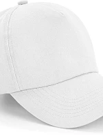 Beechfield B 25 5-panelová čiapka s kšiltom „Authentic“ 53.0025 biela