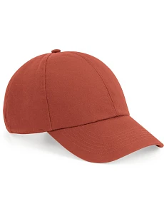 Beechfield B 54N 6-panelová čiapka z organickej bavlny 53.0054 terakota