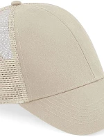 Beechfield B 60N 6-panelová čiapka Bio Trucker 53.0060 piesková