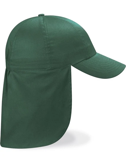 Beechfield B 11B Detská 6-panelová čiapka „Legionnaire Style“ 53.011B fľaškovozelená Beechfield B 11B Detská 6-panelová čiapka „Legionnaire Style“ 53.011B fľaškovozelená