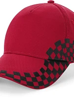 Beechfield B 159 5-panelová čiapka s kšiltom „Grand Prix“ 53.0159 classic red