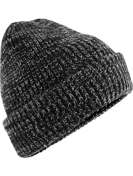 Beechfield B 328 Pletená čepice "Campfire" 53.0328 black speck Beechfield B 328 Pletená čepice "Campfire" 53.0328 black speck