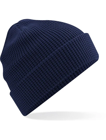 Beechfield B 52N Pletená bio čiapka s vaflovým vzorom 53.052N oxford navy