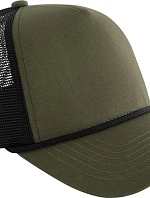 Beechfield B 633 5 panelová Trucker kšiltovka "Rope" 53.0633 military green/black