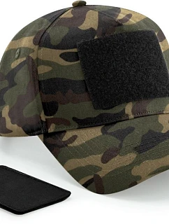 Beechfield B 638 5-panelová čiapka s nášivkou 53.0638 jungle camo