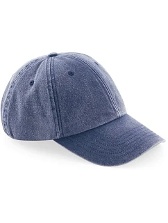 Beechfield B 655 6 panelová nízkoprofil kšiltovka "Vintage" 53.0655 vintage denim