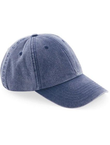 Beechfield B 655 6 panelová nízkoprofil kšiltovka "Vintage" 53.0655 vintage denim