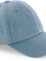 Beechfield B 655 6 panelová nízkoprofil kšiltovka "Vintage" 53.0655 vintage light denim