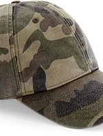 Beechfield B 655 6 panelová nízkoprofil kšiltovka "Vintage" 53.0655 vintage jungle camo