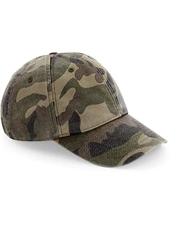 Beechfield B 655 6 panelová nízkoprofil kšiltovka "Vintage" 53.0655 vintage jungle camo