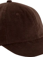 Beechfield B 682 6-panelová čiapka s výložkou „Heritage Cord Cap“ 53.0682 hnedá