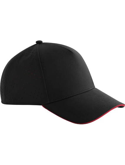 Beechfield B 155R 5 Panelová sandwich kšiltovka "Accelerate" 53.155R black/red Beechfield B 155R 5 Panelová sandwich kšiltovka "Accelerate" 53.155R black/red